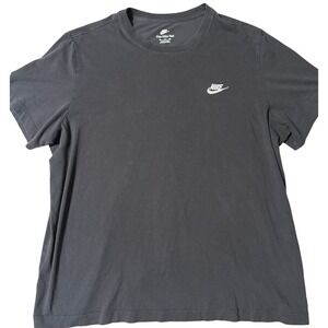 Nike Sportswear Futura Embroidered Logo Black Short Sleeve T-Shirt Mens XXL